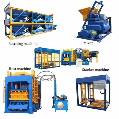 Automatischer Betonblock QT5-15, der Maschine in Sambia, Zement pflastert hydraulische Blockmaschine der Verriegelungshöhle für Verkauf herstellt